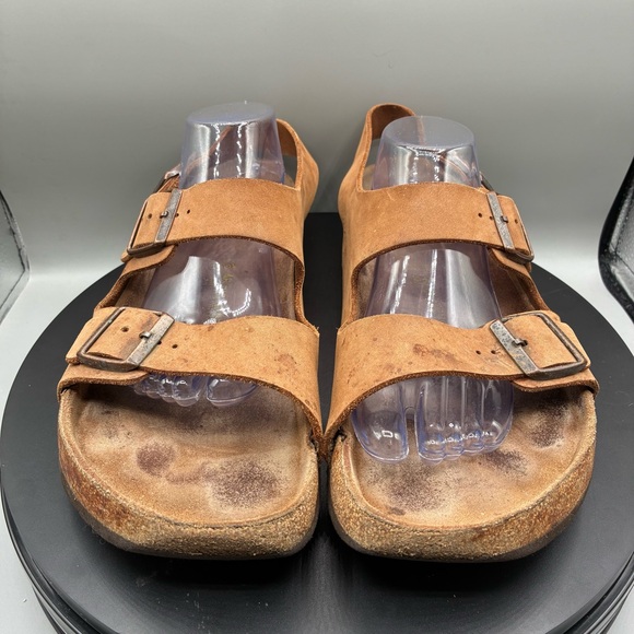 Birkenstock Milano Sandals Men’s 13 Mocha Brown Leather Buckle main image 5